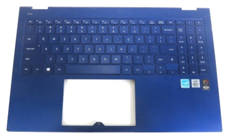 Samsung BA97-10859A CASE-FRONT-TOP_SVC ZEUS-15 SEC BLUE Palmrest Keyboard for Samsung Galaxy Book Flex NP950QCG Product specifications: Condition : Brand New Laptop Brand : Samsung Dispaly Size # CASE-FRONT-TOP_SVC ZEUS-15 CASE-FRONT-TOP_SVC ZEUS-15 SEC BLUE Palmrest Keyboard Color # BLUE Samsung Part  Number : BA97-10859A Palmrest Keyboard Fit Model Number :  Samsung Galaxy Book Flex NP950QCG Compatibblity Model : Samsung Galaxy Book Flex NP950QCG